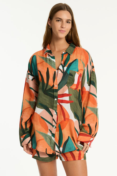 Sea Level Tropaluxe Beach Shirt